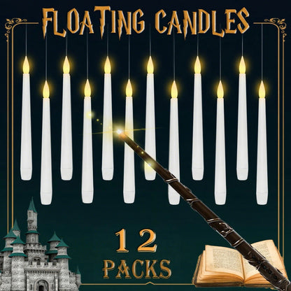 👻 Halloween Magic Floating LED Flameless Candles 🎃