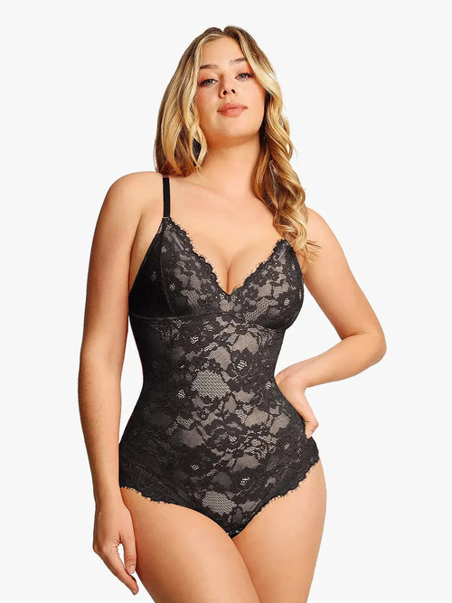 🌸 Lace Smooth Firm Control Bodysuit – Confidence, Sculpted
