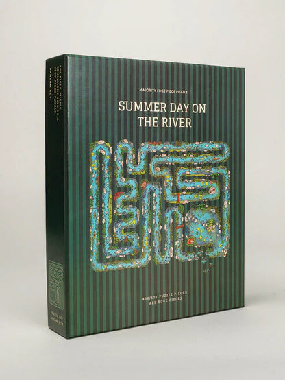 Edge Piece Puzzle Game，Unique River - Themed Puzzle