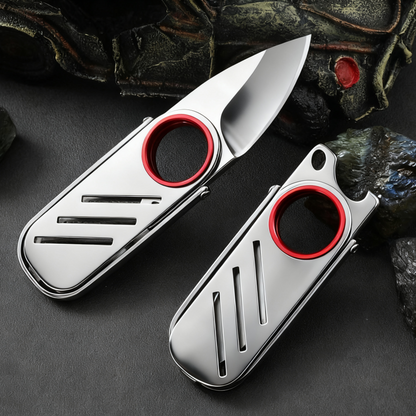 All-Steel Ring Push Blade – Portable Bottle Opener