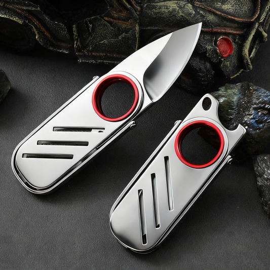All-Steel Ring Push Blade – Portable Bottle Opener