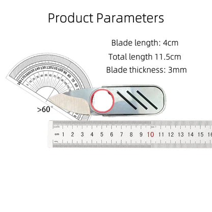 All-Steel Ring Push Blade – Portable Bottle Opener