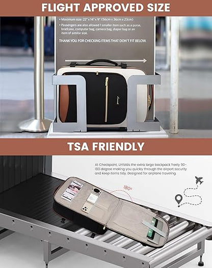 4Pcs Large Travel Backpack