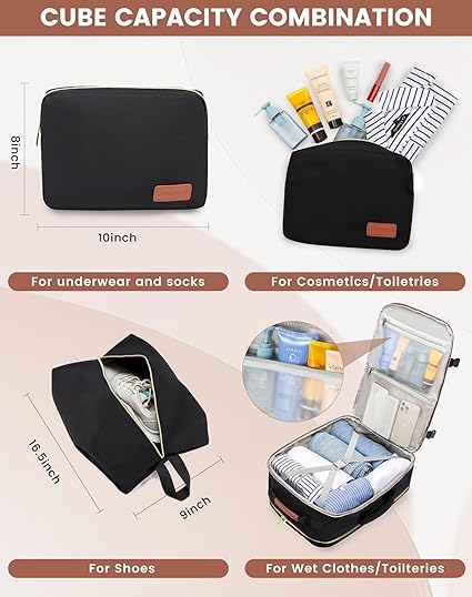 4Pcs Large Travel Backpack