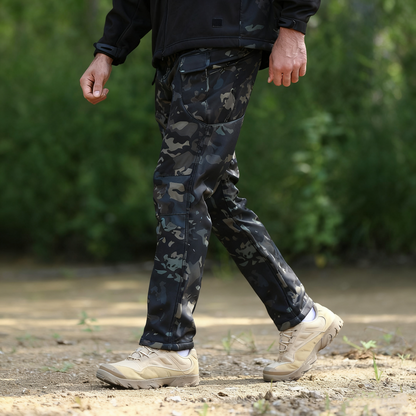 Men Waterproof Warm Fleece Pants for Outdoors