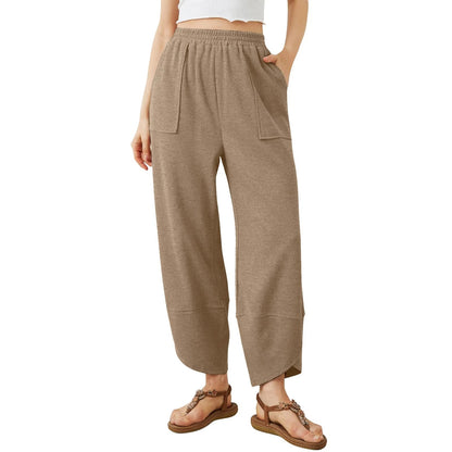 Womens Baggy Wide Leg Pants with Large Pockets