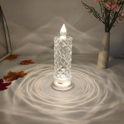 Christmas LED Crystal Candle Lamp – Sparkling Holiday Ambience & Elegant Décor