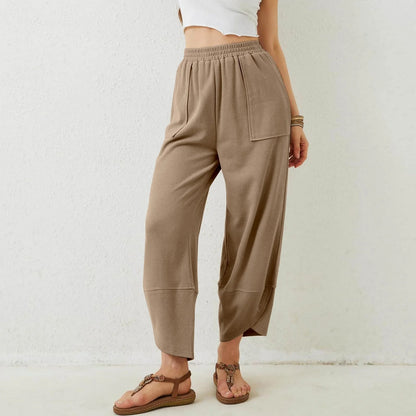 Womens Baggy Wide Leg Pants with Large Pockets