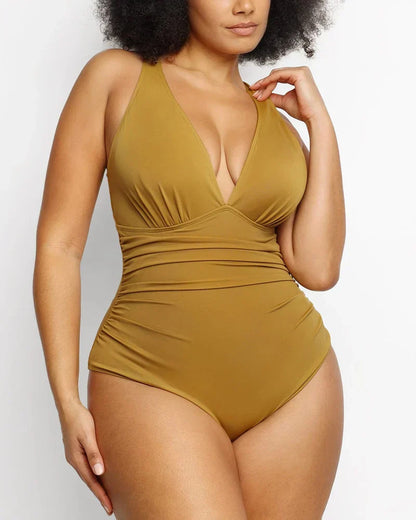 SMART SCULPT PLUNGE SWIMSUIT FLATTER YOUR FIGURE