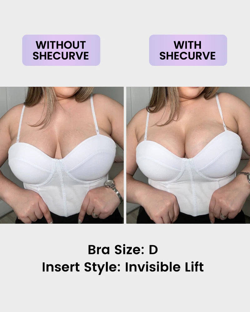 Front Closure Silicone Self-Adhesive Invisible Bra (2 Pairs)