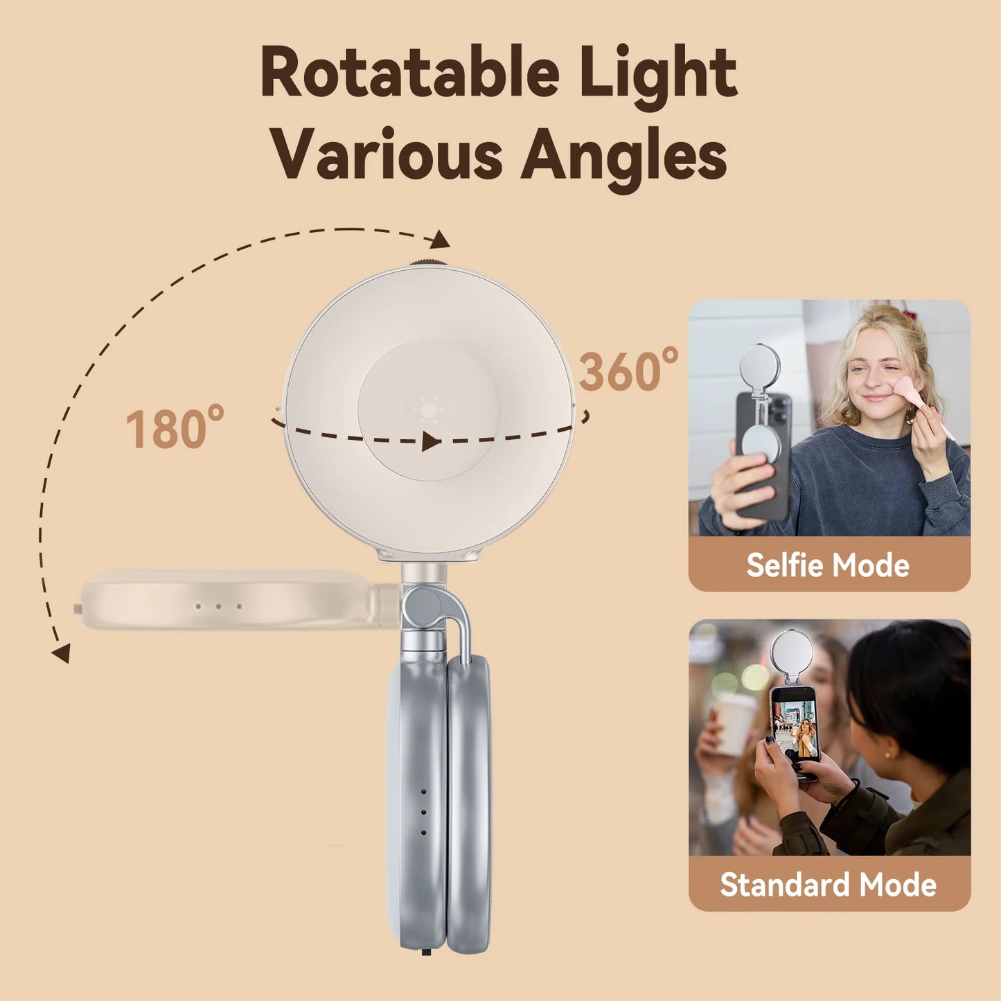 3-in-1 Magnetic Beauty Selfie Light for Phones