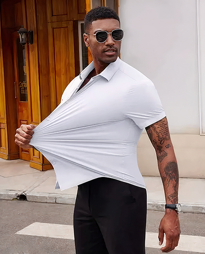 Stretch Dress Shirts for Men Short Sleeve