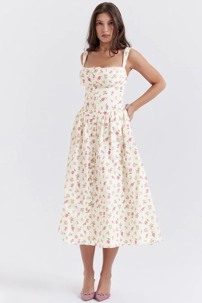 🥰TATIANA ROSE PRINT MIDI SUNDRESS