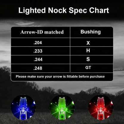 12pcs X Lighted Nocks for Arrows