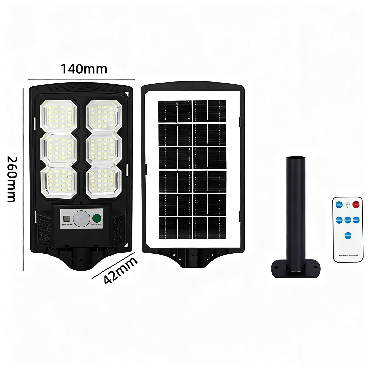 🌞 Solar Powered Street Light – Brightness That Fits Your Needs