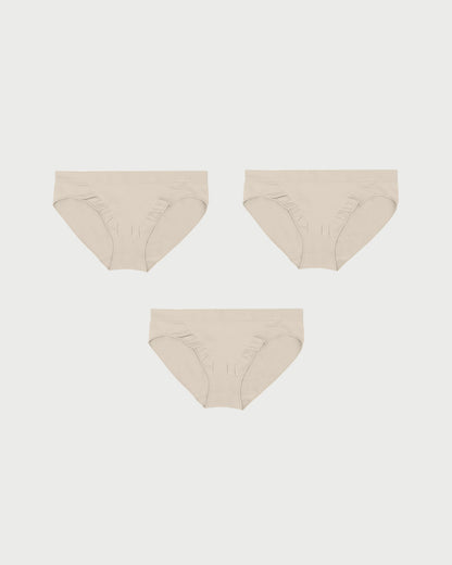 Everyday Comfort Seamless Low-Rise Brief Panty（3 PACK）