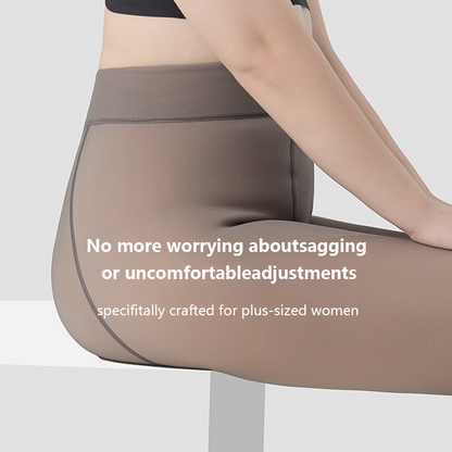 Flawless Legs Fake Translucent Warm Plush Lined Elastic Tights