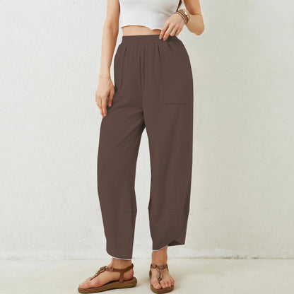 Womens Baggy Wide Leg Pants with Large Pockets