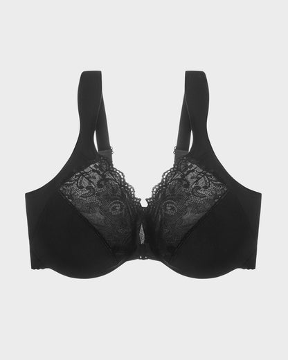 Front-Closure Underwire Print Bra