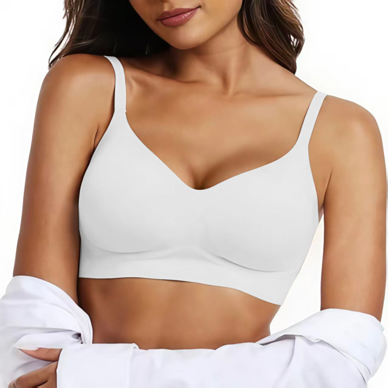 Womens Seamless Comfort Push-Up Bra