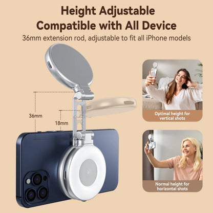 3-in-1 Magnetic Beauty Selfie Light for Phones