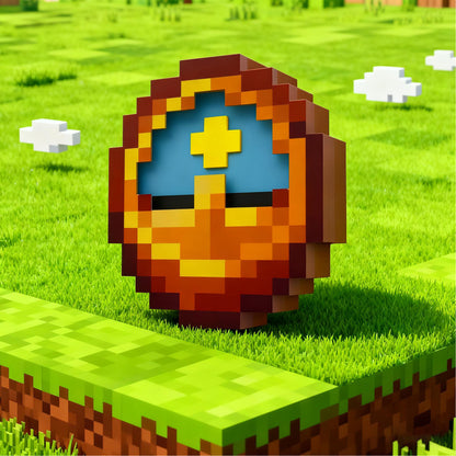 24 hour Pixel day/night clock - Hangable & Tabletop Decor