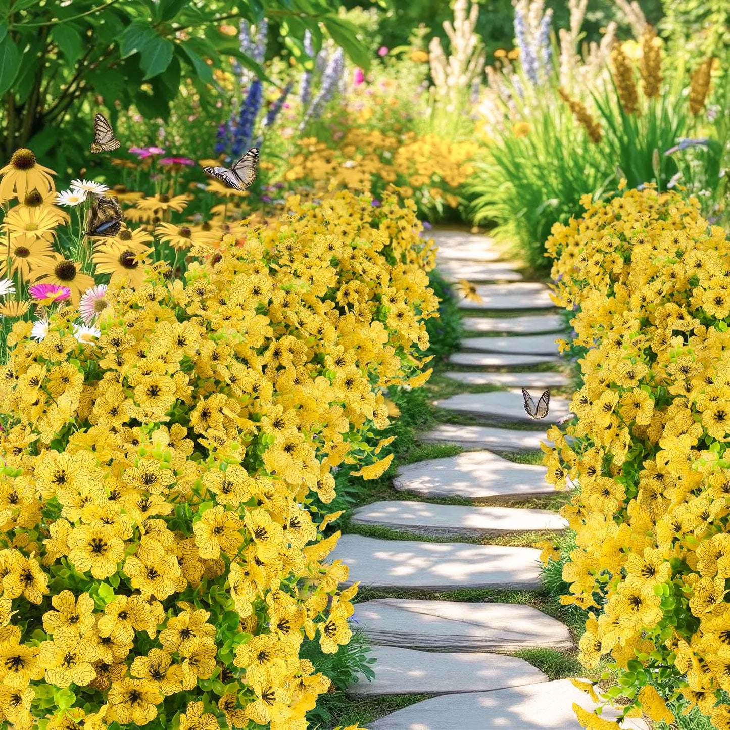 🌼 Artificial Flowers for Outdoor Decoration