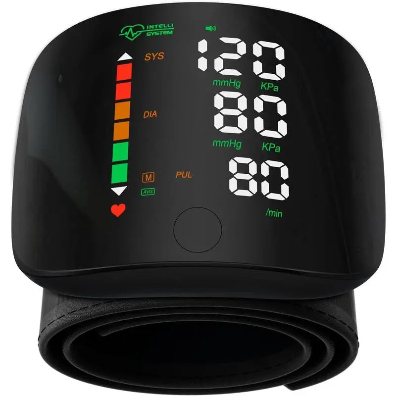 Wrist Blood Pressure Monitor Led Display