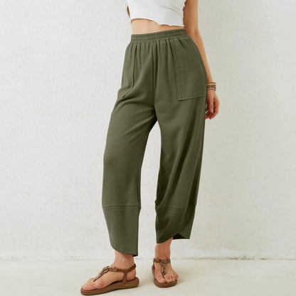Womens Baggy Wide Leg Pants with Large Pockets