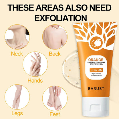 Orange Scented Exfoliator Clear Gel