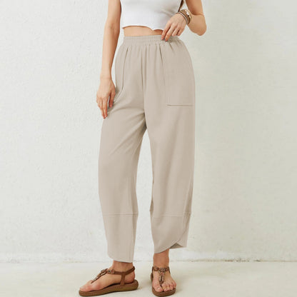 Womens Baggy Wide Leg Pants with Large Pockets