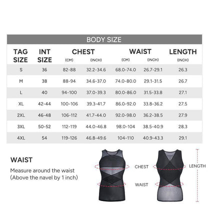 Men's Mesh Breathable Compression Shapewear Vest