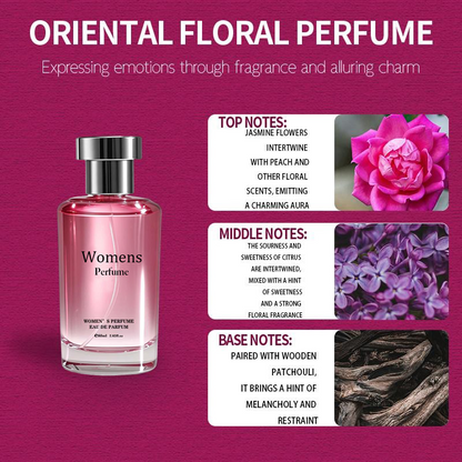 Women's Long Lasting Floral Fruity Perfume with Jasmine, Mandarin & Amber – 50ml