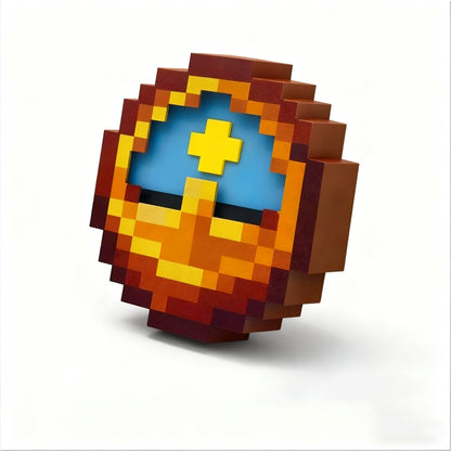 24 hour Pixel day/night clock - Hangable & Tabletop Decor