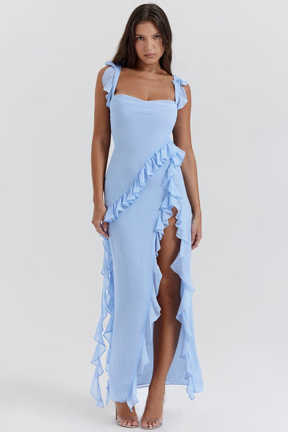 ARIELA RUFFLE MAXI DRESS