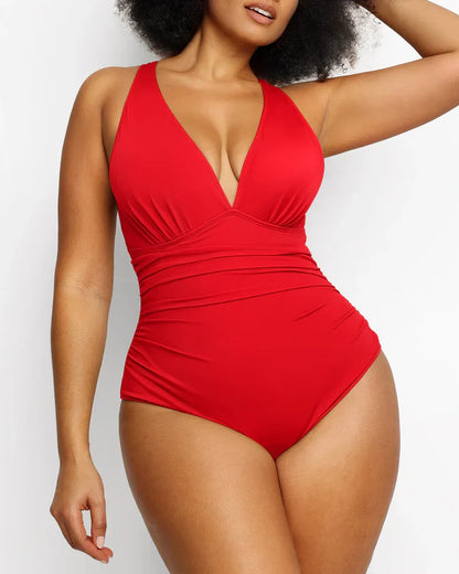 SMART SCULPT PLUNGE SWIMSUIT FLATTER YOUR FIGURE