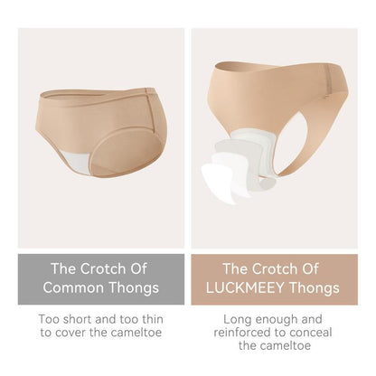 Camel Toe Cover Thongs For Women (3 PACK)