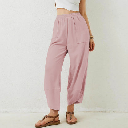 Womens Baggy Wide Leg Pants with Large Pockets