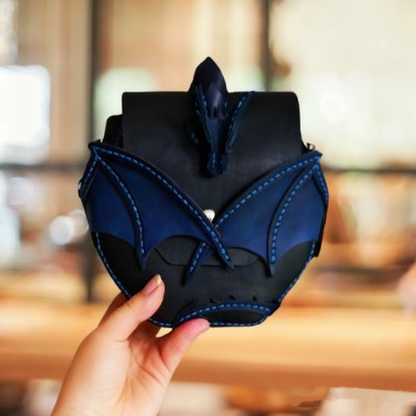 Handmade Leather Dragon  Hunter Bag