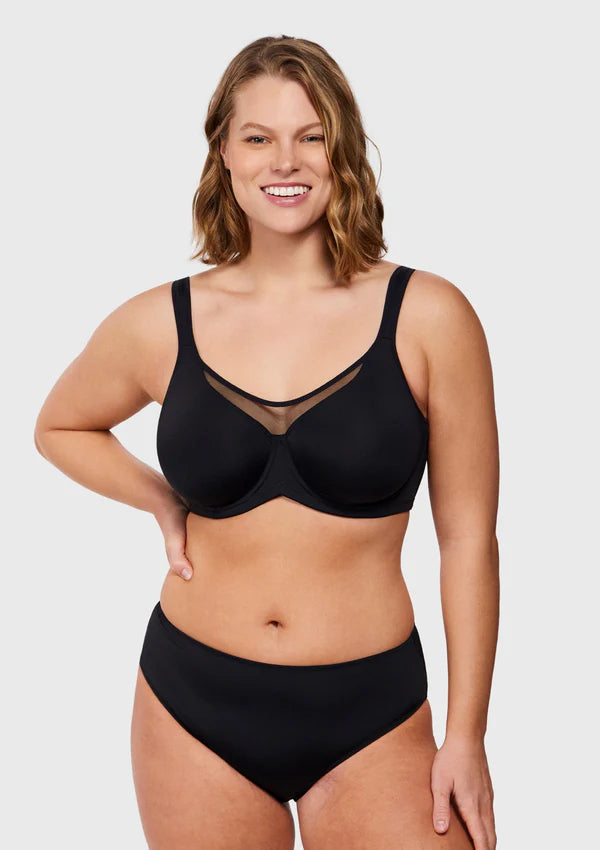 Smoothing Unlined Minimizer Underwire Bra