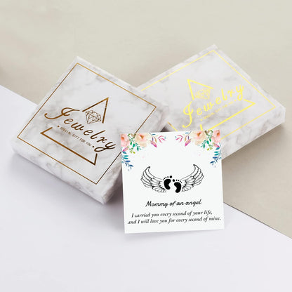 Mother of An Angel Footprint Wings Ring