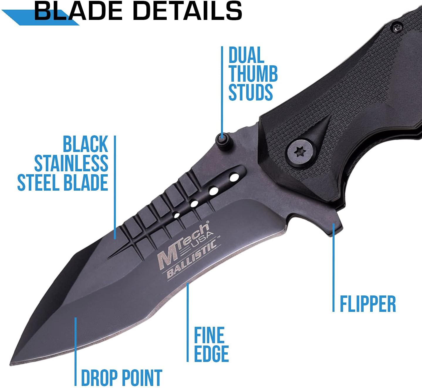 MT-A845BK SPRING ASSISTED EDC