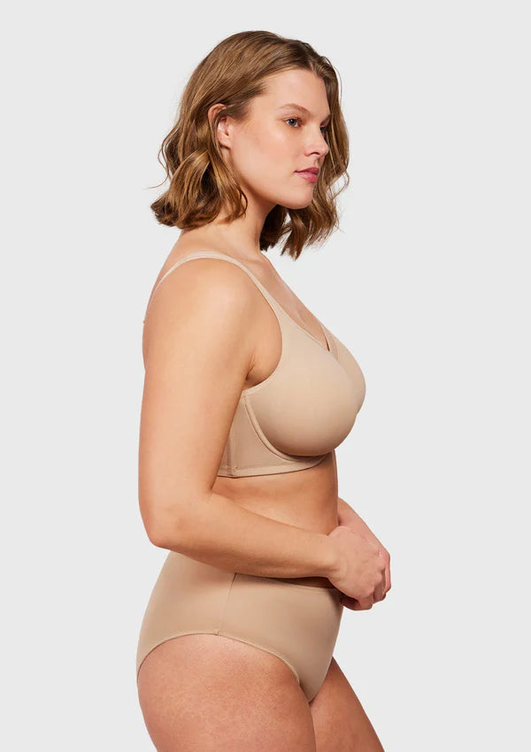 Smoothing Unlined Minimizer Underwire Bra