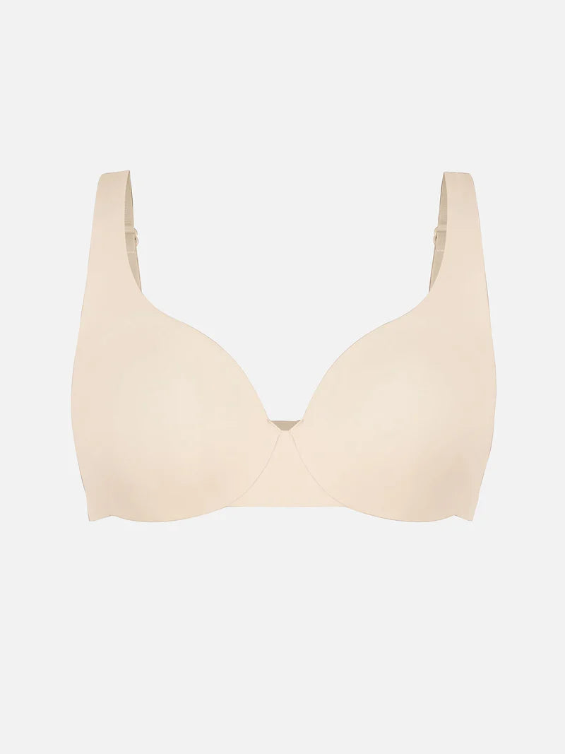 Adjustable Deep V-Neck Underwire Bra