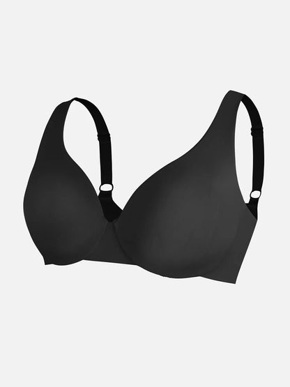 Adjustable Deep V-Neck Underwire Bra