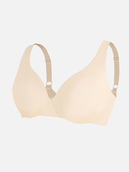 Adjustable Deep V-Neck Underwire Bra