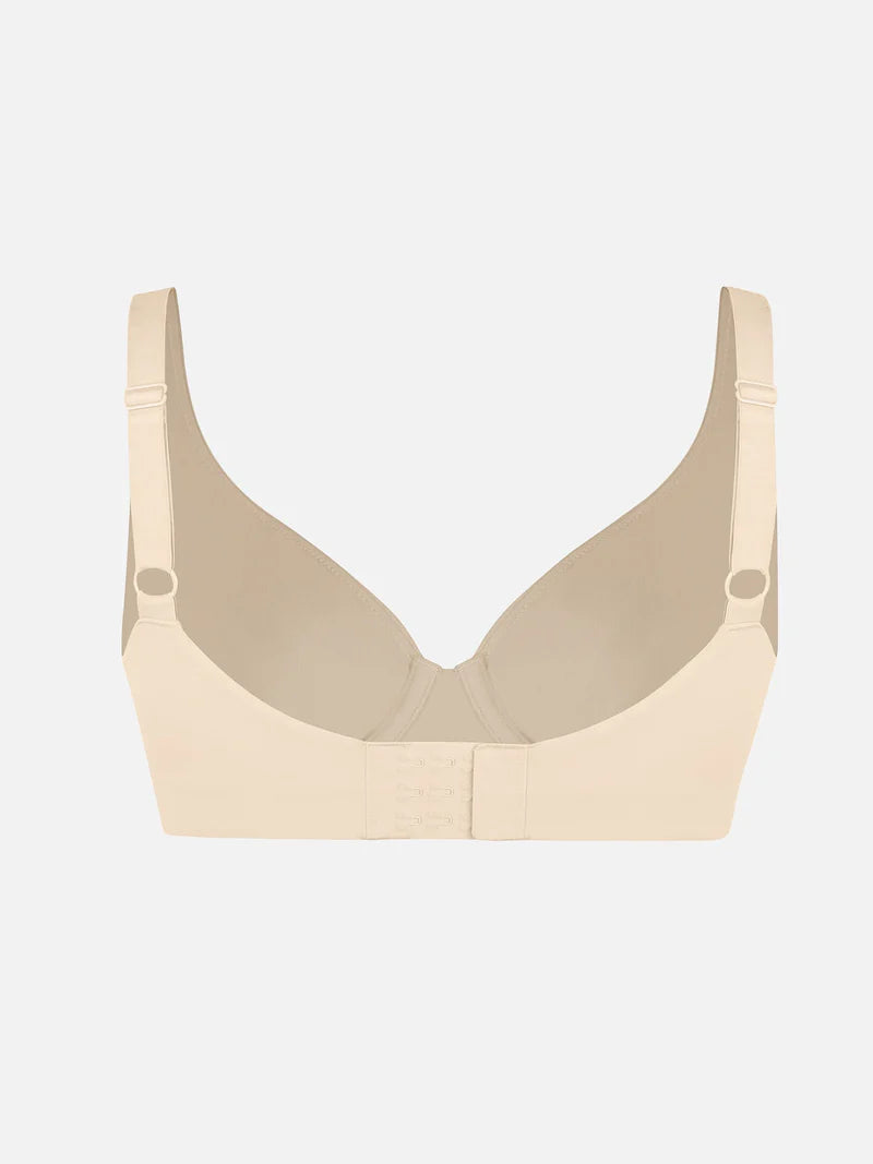 Adjustable Deep V-Neck Underwire Bra