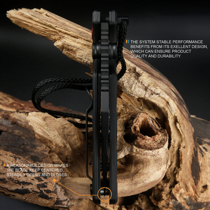 Pro ATZ-1820P EDC Folding Tool – D2 Black PVD, Black G10