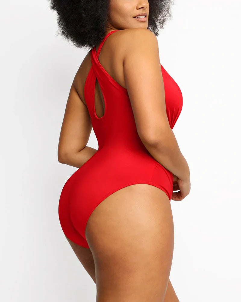SMART SCULPT PLUNGE SWIMSUIT FLATTER YOUR FIGURE