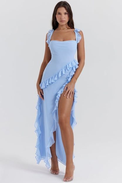 ARIELA RUFFLE MAXI DRESS
